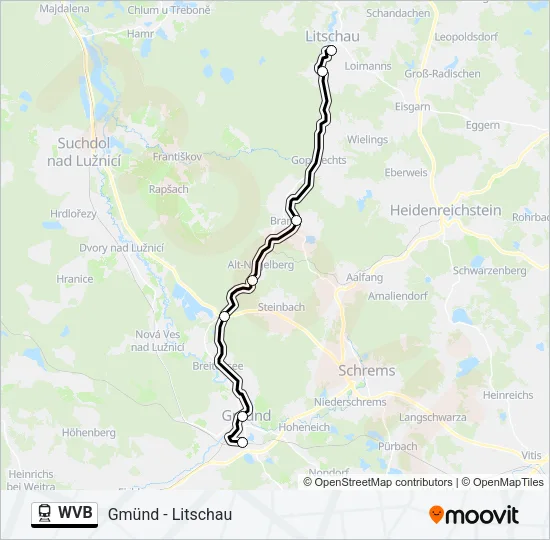 WVB Train Line Map