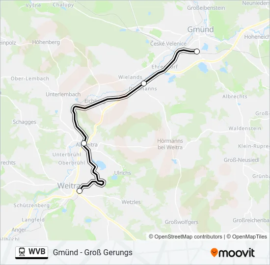WVB Train Line Map