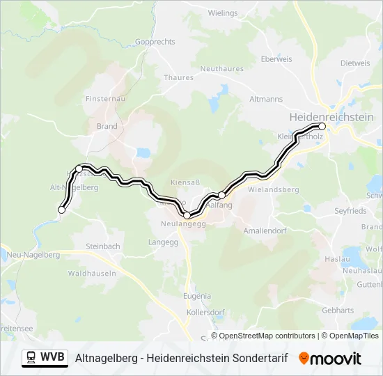 WVB Train Line Map
