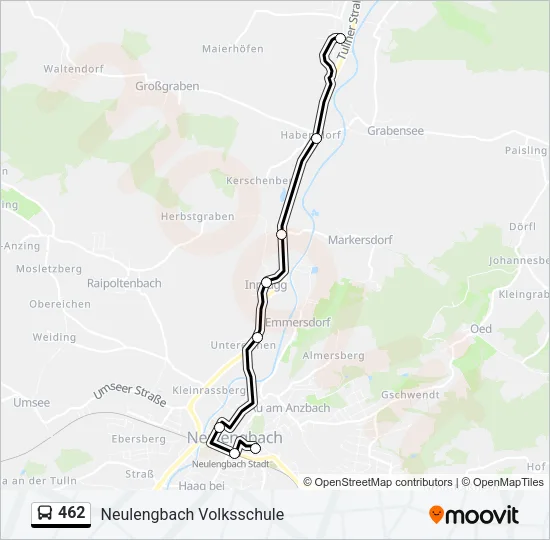 462 Bus Line Map