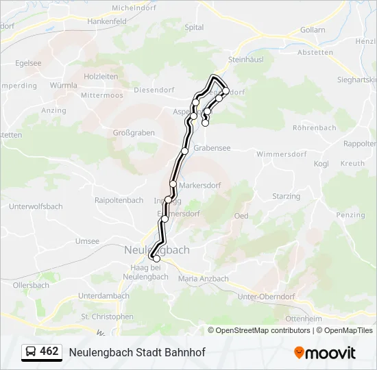 462 Bus Line Map