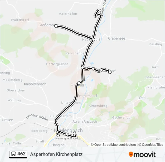 462 Bus Line Map