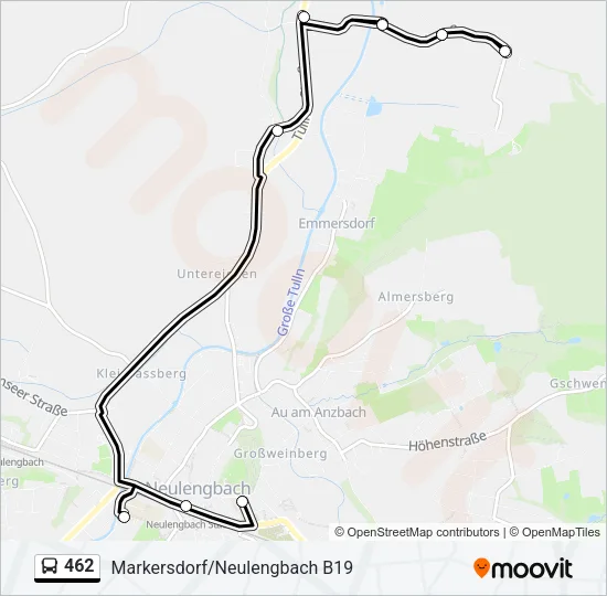 462 Bus Line Map