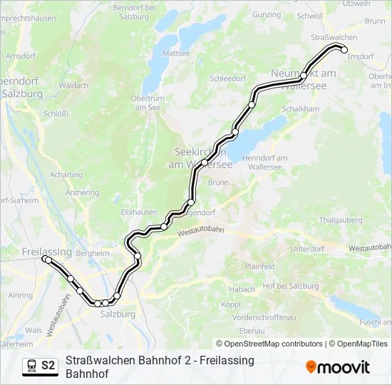 S2 Train Line Map