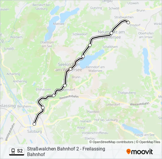 S2 Train Line Map
