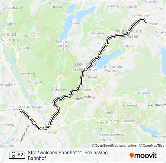 S2 Train Line Map