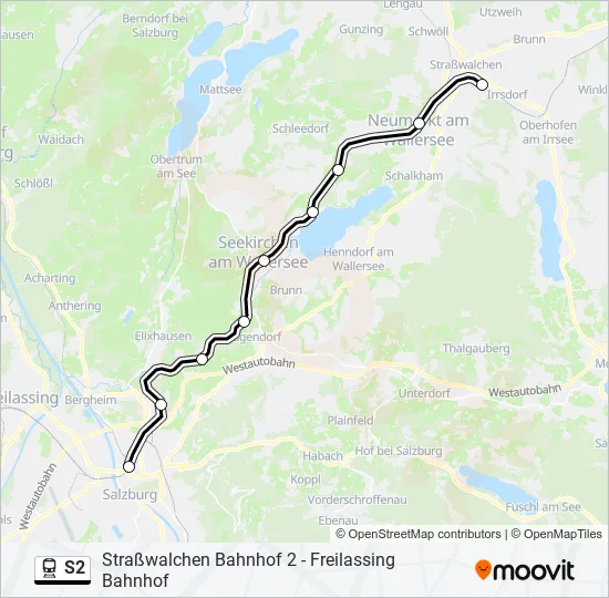 S2 Train Line Map