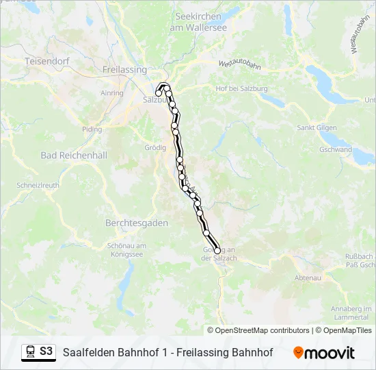 S3 Train Line Map