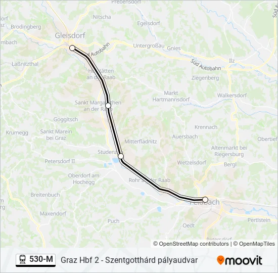 530-M Train Line Map