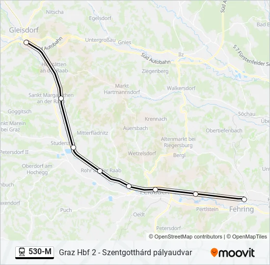 530-M Train Line Map