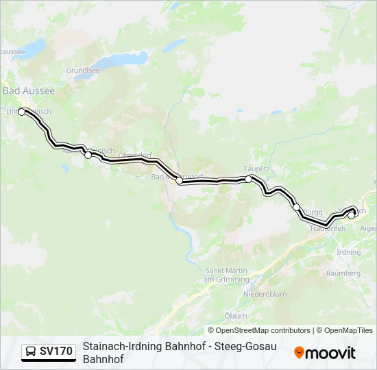 SV170 Bus Line Map