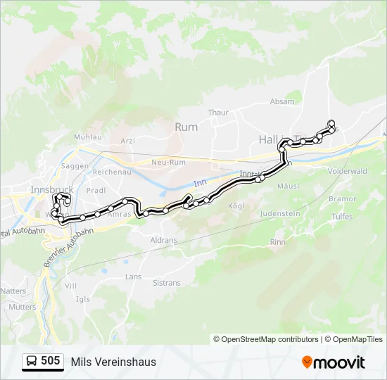 505  Line Map