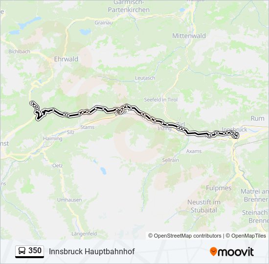 350 bus Line Map