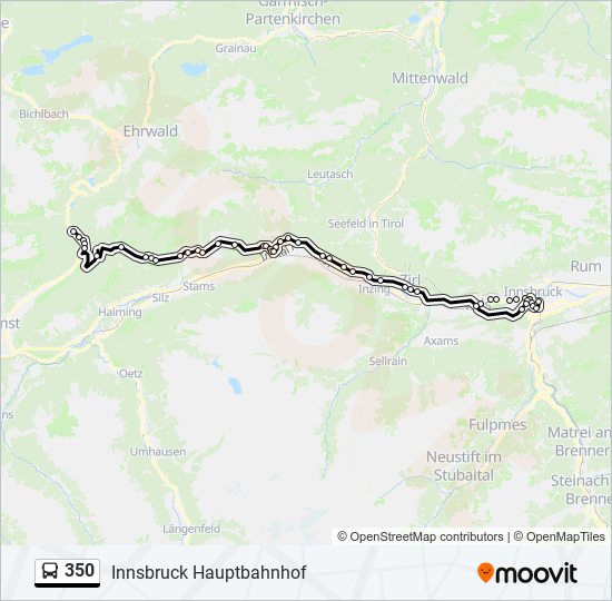 350 bus Line Map