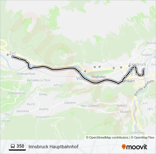 350 Bus Line Map