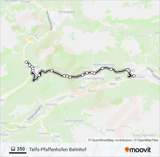 350 Bus Line Map
