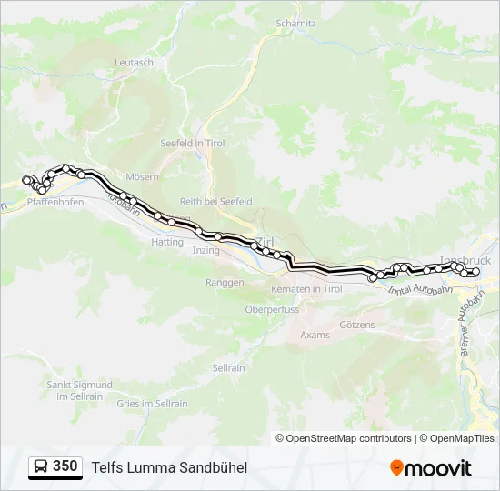 350 Bus Line Map