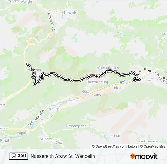 350 Bus Line Map