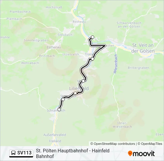 SV113 Bus Line Map