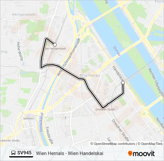 SV945 Bus Line Map