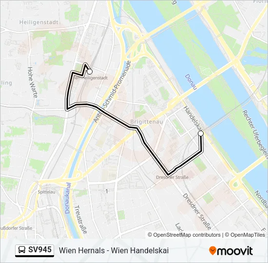 SV945 Bus Line Map