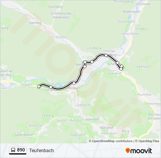 890-route-schedules-stops-maps-teufenbach-updated