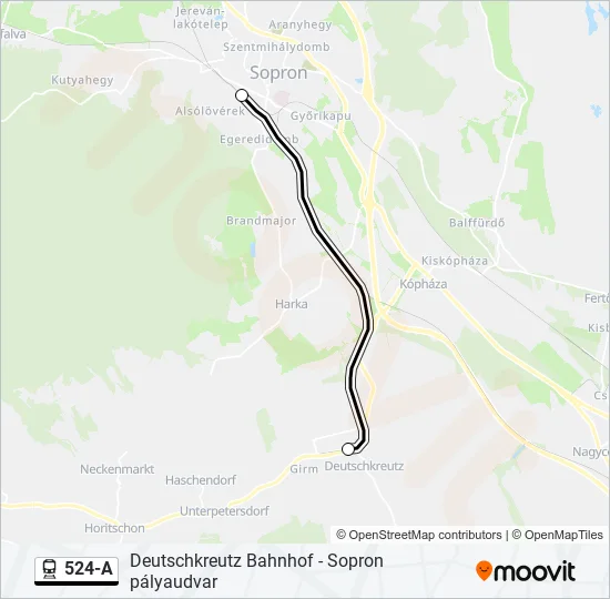 524-A Train Line Map