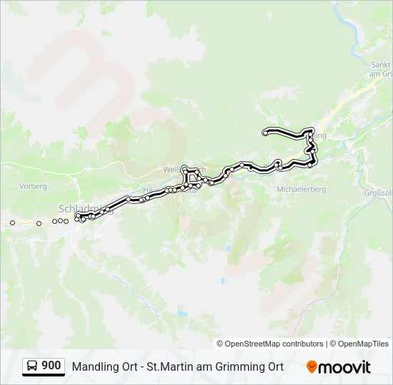 900 Bus Line Map