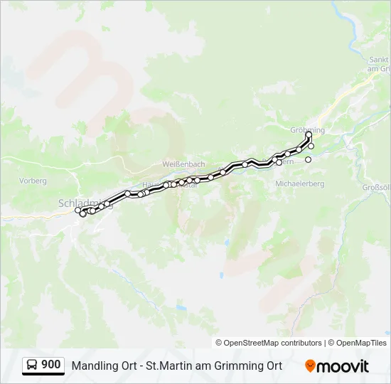 900 Bus Line Map