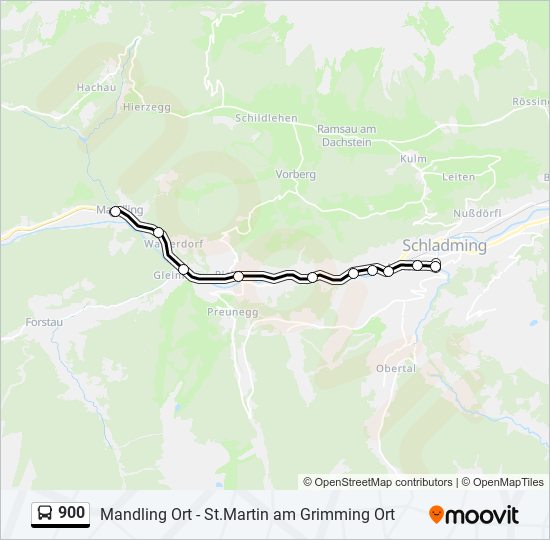 900 Route Schedules Stops Maps Schladming Updated 