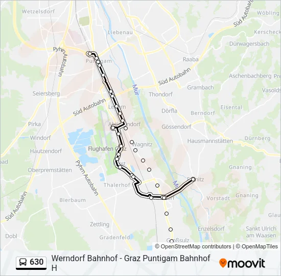 630 Bus Line Map