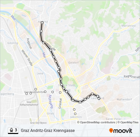 3 light rail Line Map