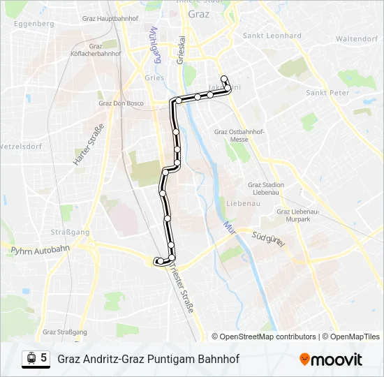 5 Light Rail Line Map
