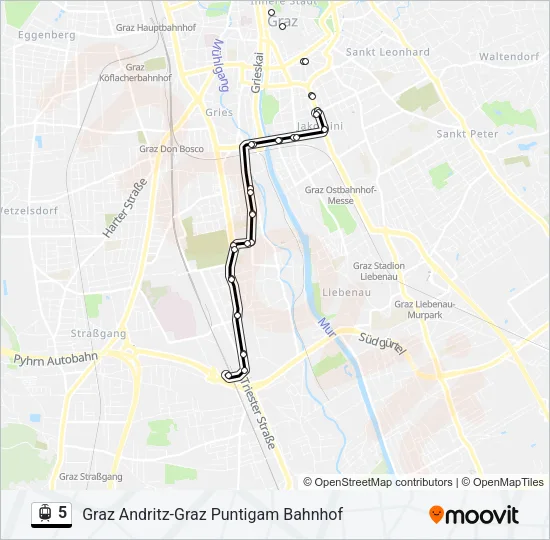 5 Light Rail Line Map