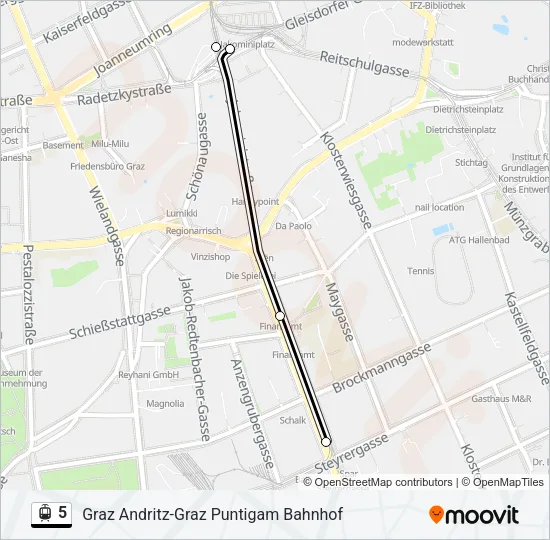 5 Light Rail Line Map