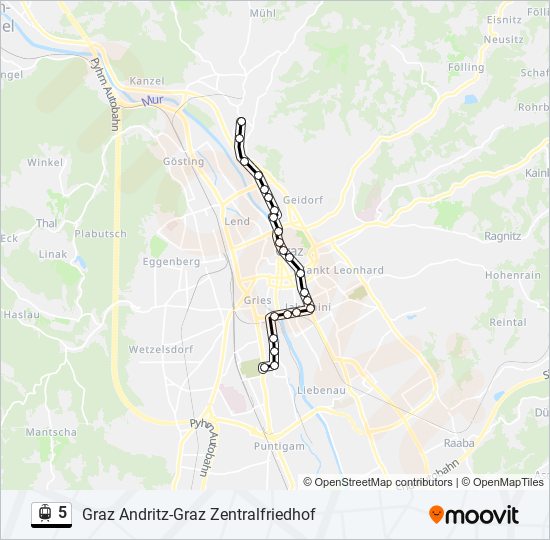 5 light rail Line Map