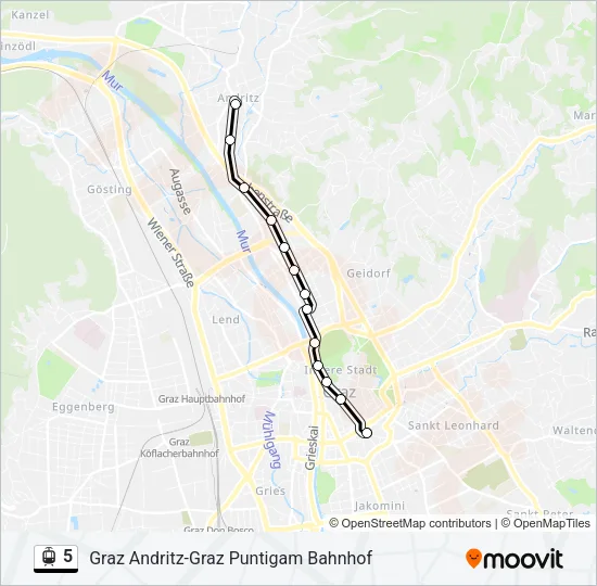 5 Light Rail Line Map