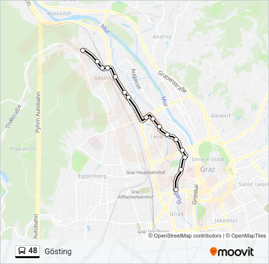 48 Bus Line Map