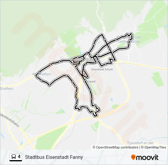 4 Bus Line Map