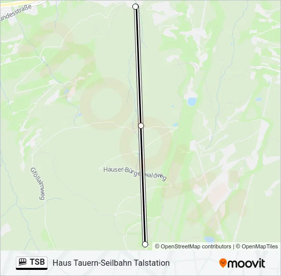 TSB Funicular Line Map