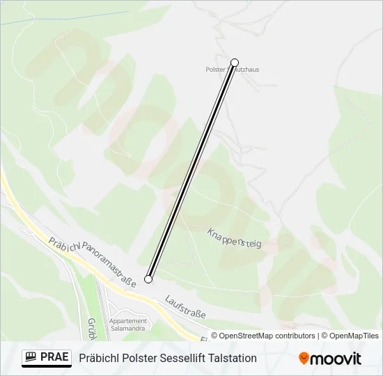 PRAE Funicular Line Map