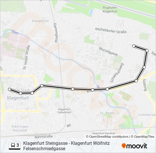 3 bus Line Map