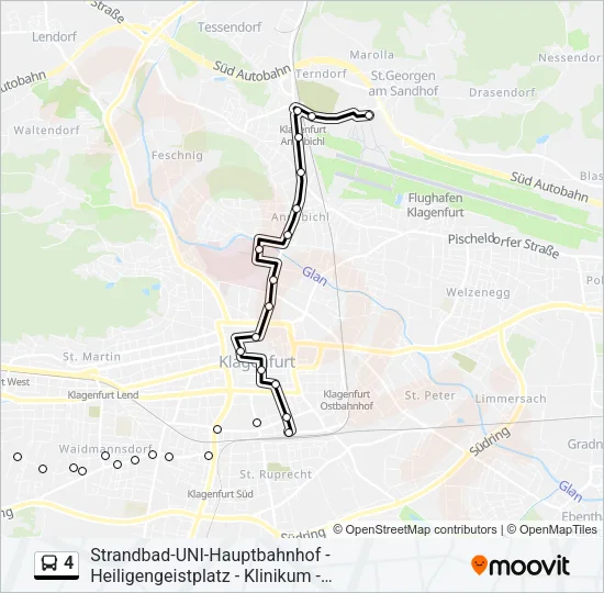 4 Bus Line Map