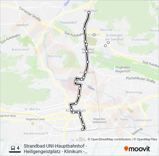 4 Bus Line Map