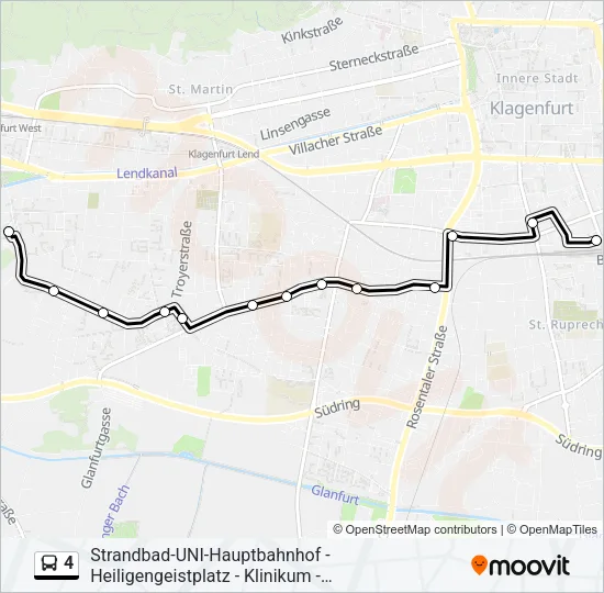 4 Bus Line Map