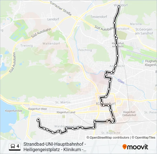 4 Bus Line Map