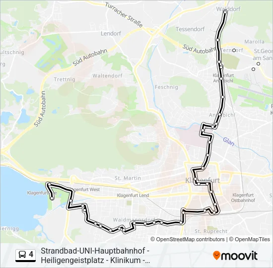 4 Bus Line Map