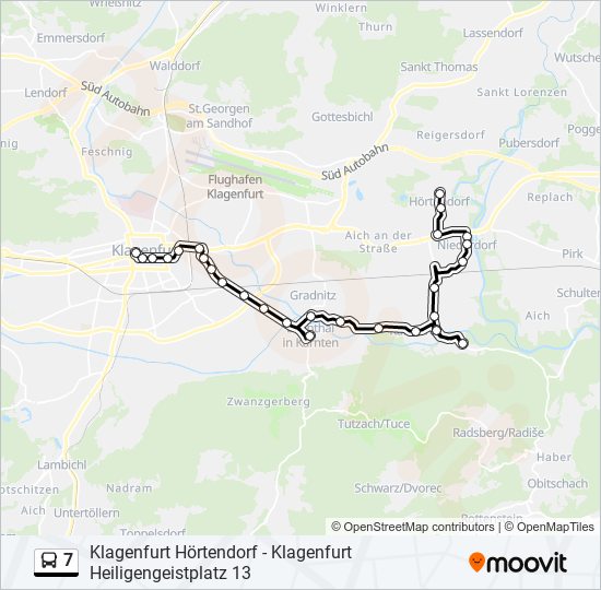 7 bus Line Map