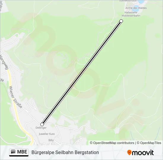 MBE Funicular Line Map
