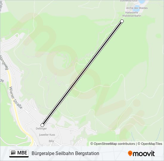 MBE funicular Line Map